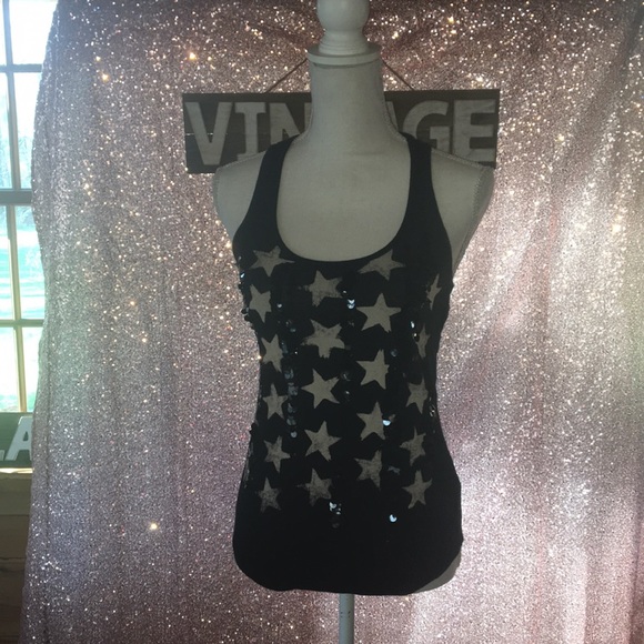Express | Stars Racerback Tank w/Lace Back | XS - Picture 3 of 5